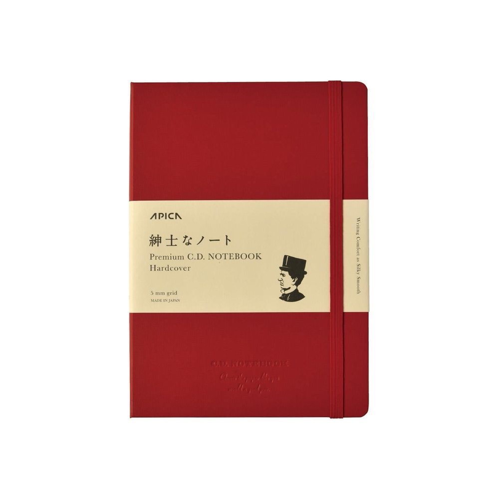 Apica Premium CD A5 Sert Kapak Defter Kırmızı Kareli