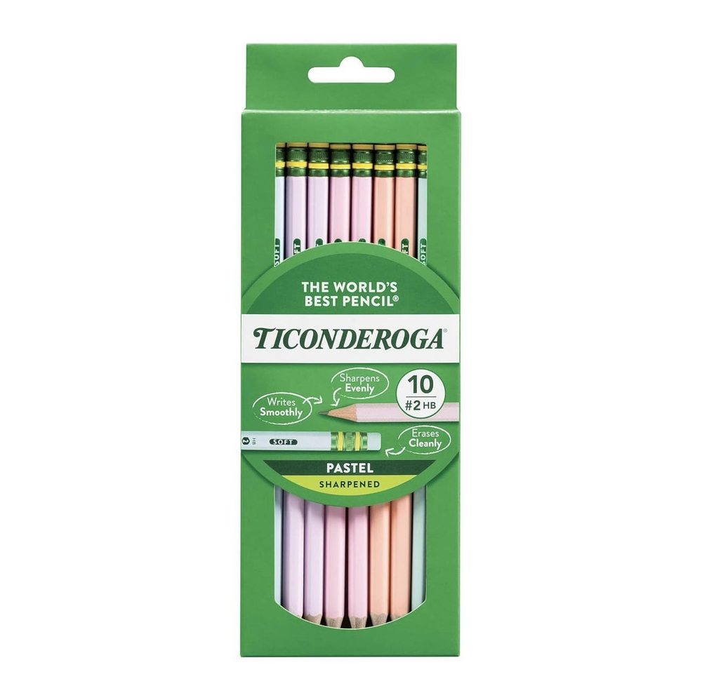 Dixon Ticonderoga The World's Best Pencil Pastel New 18'li Kurşun Kalem