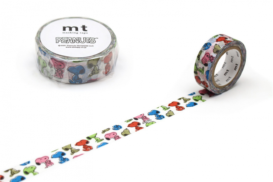 Kamo-i Masking Washi Tape 15mm×7m Peanuts 