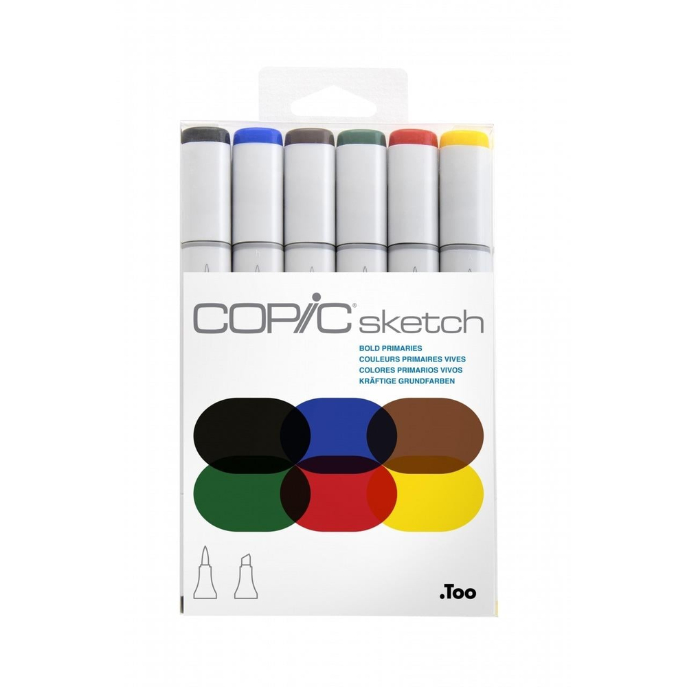 Copic Sketch 6lı set Bold Primaries