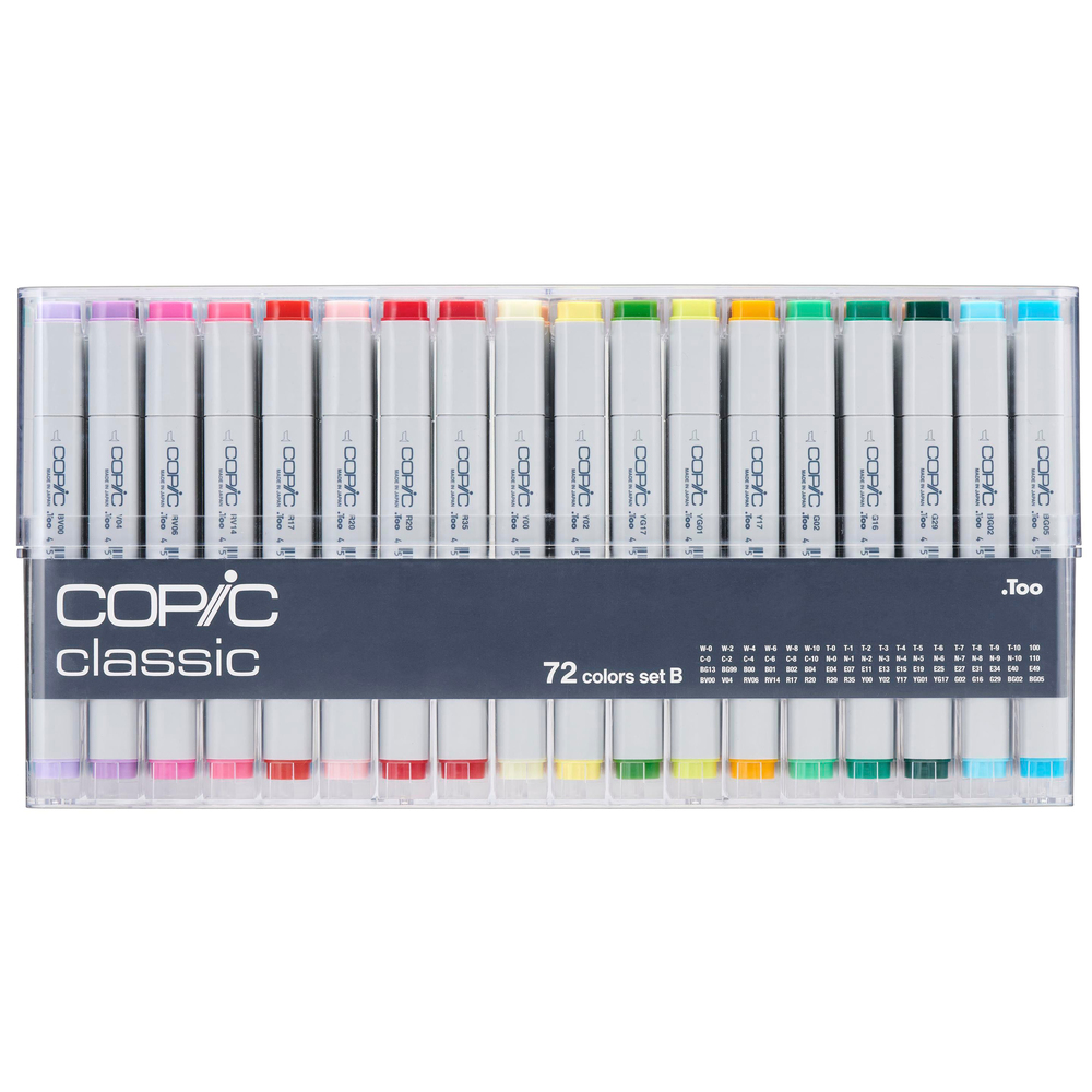 Copic Classic Çift Uçlu 72'li Çizim Kalemi Seti B
