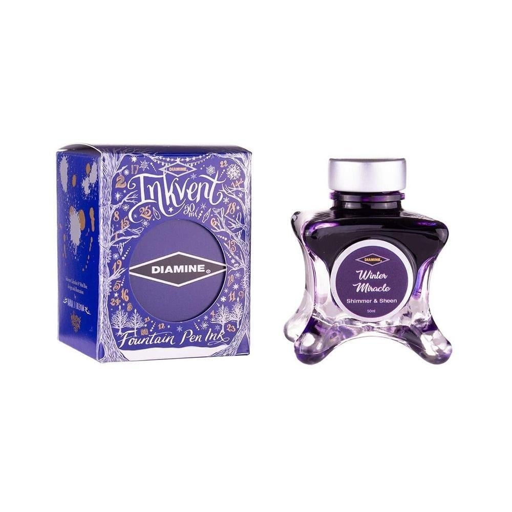 Diamine Inkvent Purple Shimmer&Sheen Winter Miracle Mürekkep 50 ml