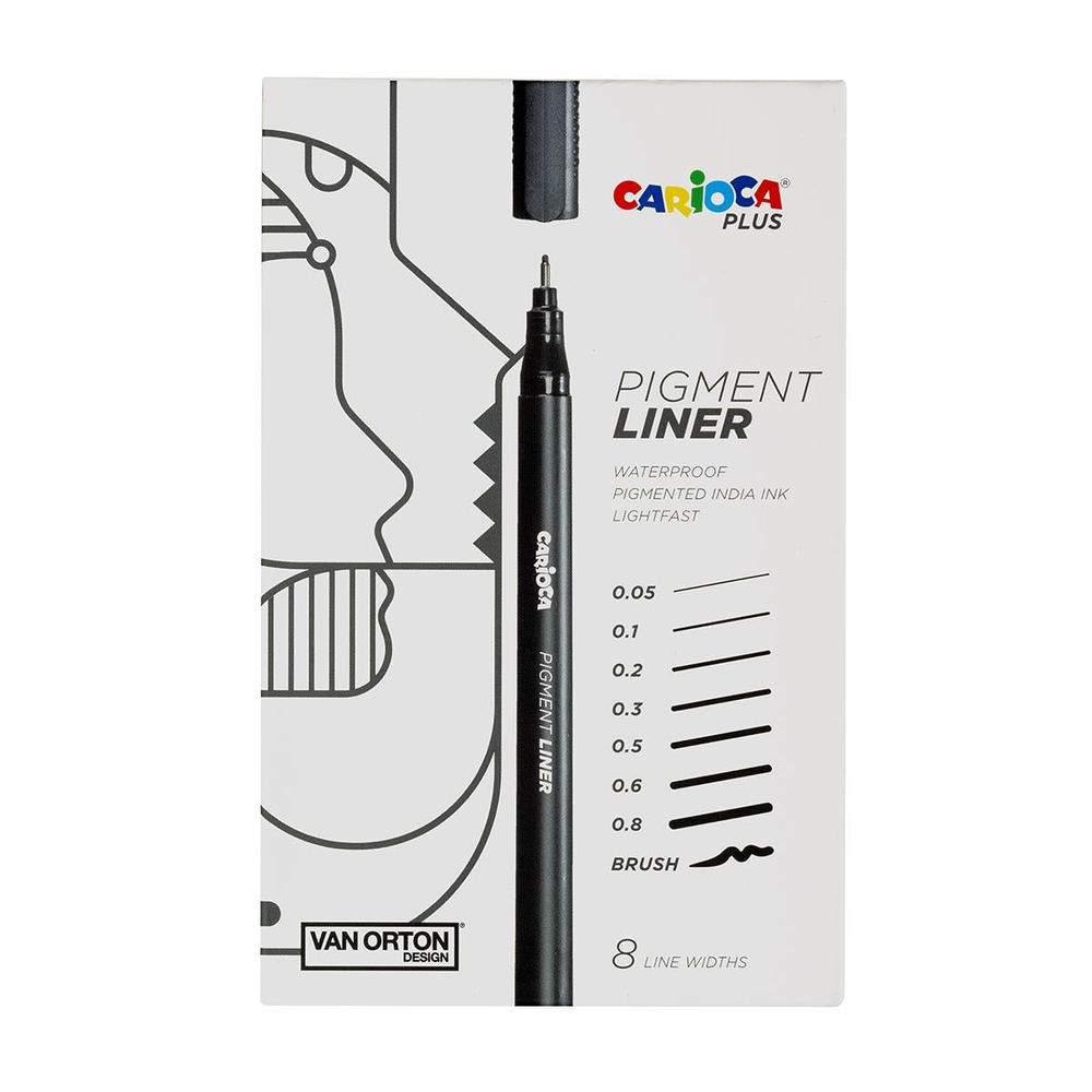Carioca Plus Pigmet 8'li Fineliner & Çizim Kalem Seti