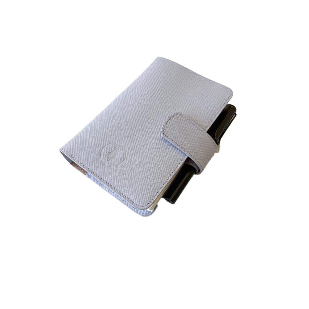 Eng Leather Saffiano Deri Koleksiyonu  A5 Defter & Kalem Çantası Peri Winkle