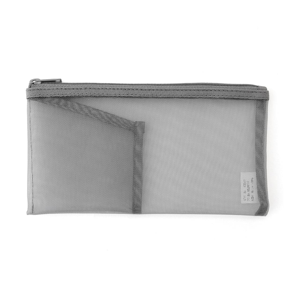 Muji Mesh Pen Case with Pocket Cepli Kalem Çantası
