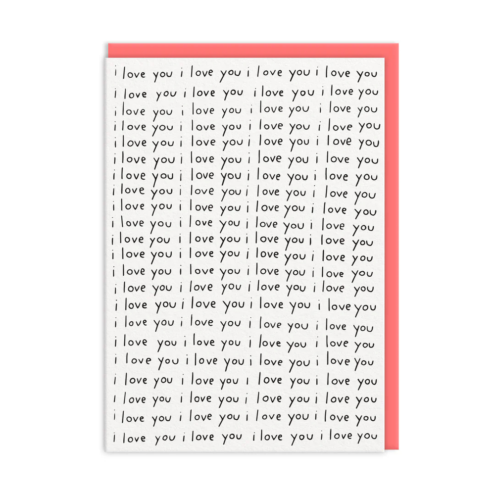 Ohh Deer Ashkahn Tasarımı A6 Kartpostal I Love You 11064