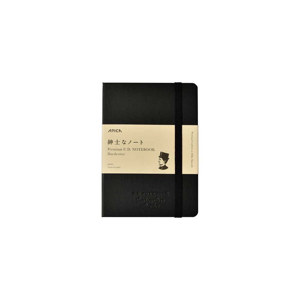 Apica Premium CD A6 Sert Kapak Defter Siyah Çizgisiz
