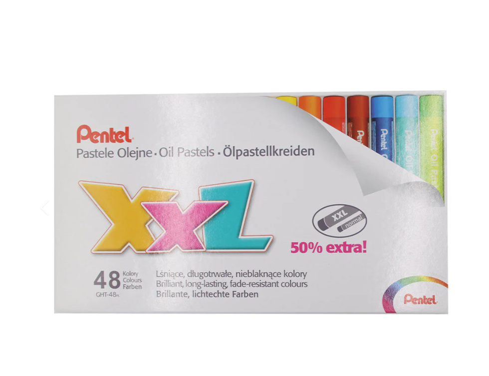 Pentel Oil Pastels 48'lı Yağlı Pastel XXL Boya Kalemi Seti 