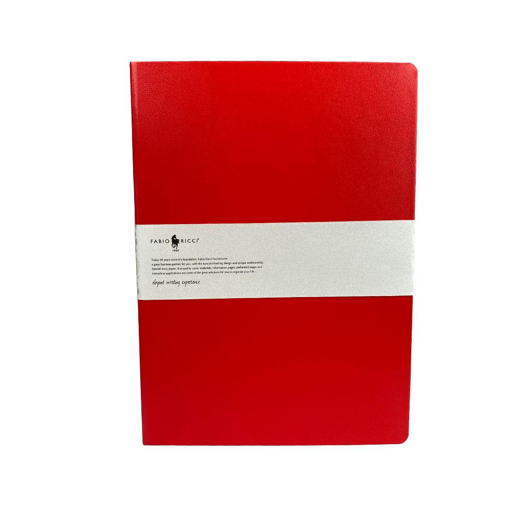 Fabio Ricci 1046 Elio Kırmızı Çizgili defter