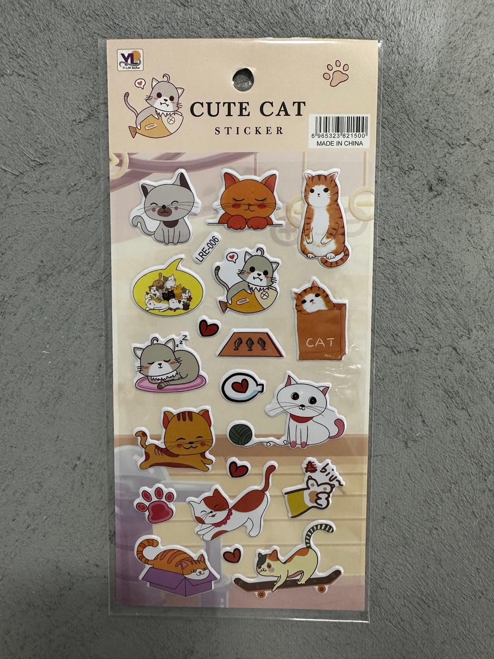 Cute Cat Sticker Seti