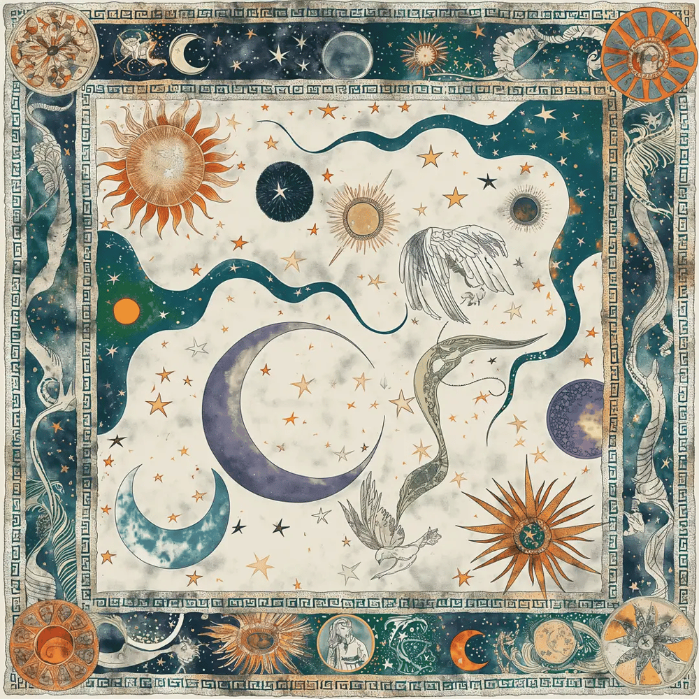 Celestial Myths İpek Fular