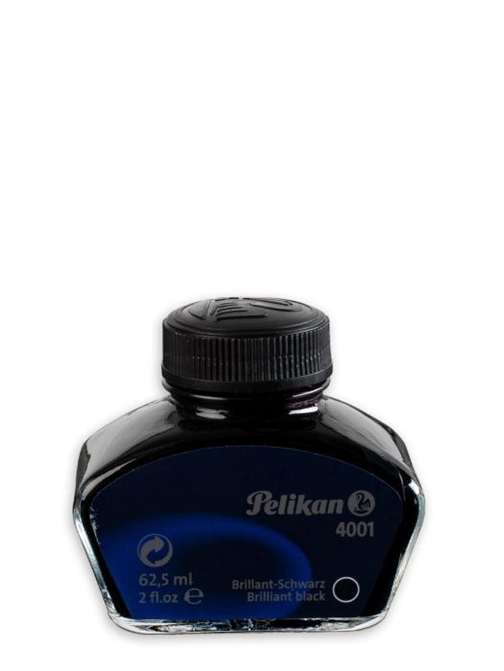 Pelikan 4001 Brilliant Black Şişe Mürekkep 62,5 ml