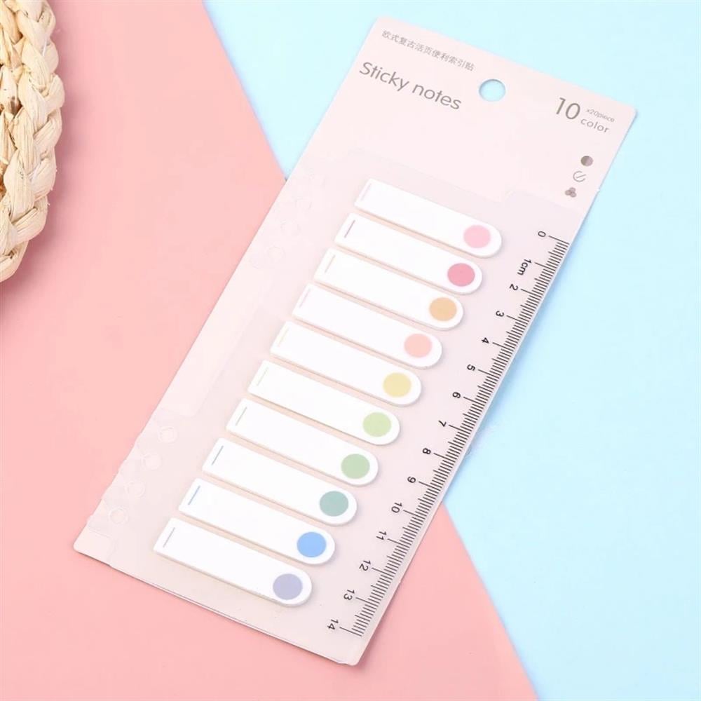 Soft Colours Ayraç Post İt -Yuvarlak Uç Kısmı Renkli