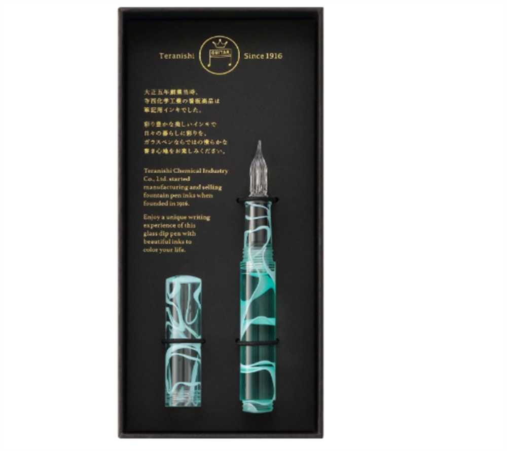 Teranishi Chemical Industry Guitar Kapaklı Cam Kalem Ice Mint