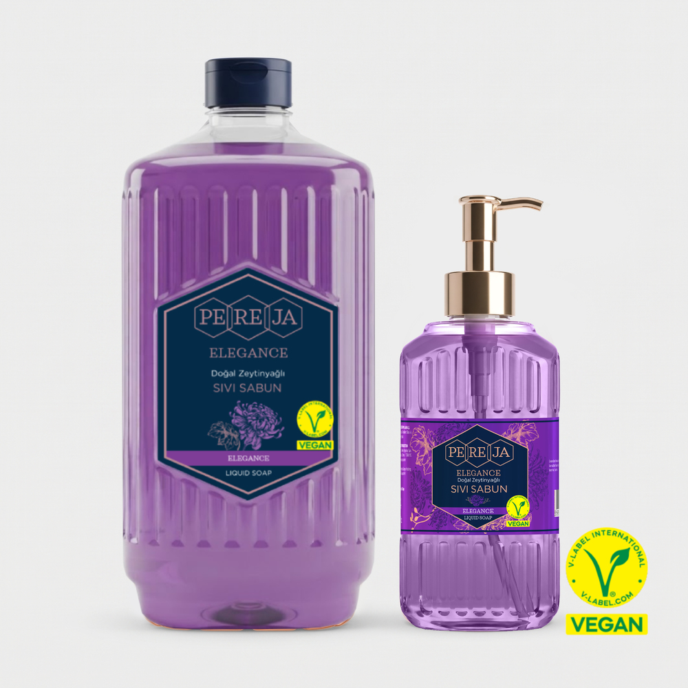 Pereja Elegans Doğal Zeytinyağlı Sıvı Sabun 1500 ml + 500 ml Avantajlı Paket