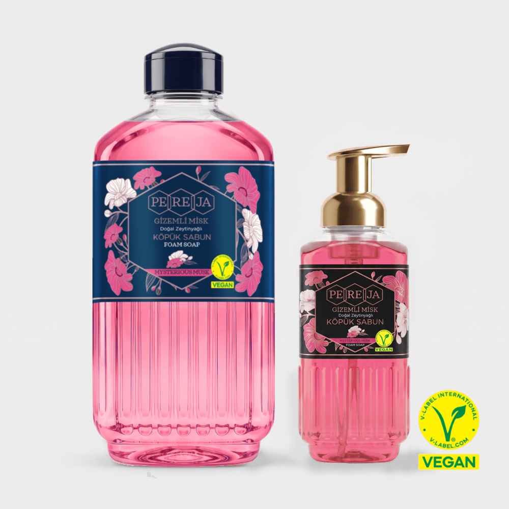 Pereja Gizemli Misk Doğal Zeytinyağlı Köpük Sabun 1000 ml + 500 ml Avantajlı Paket