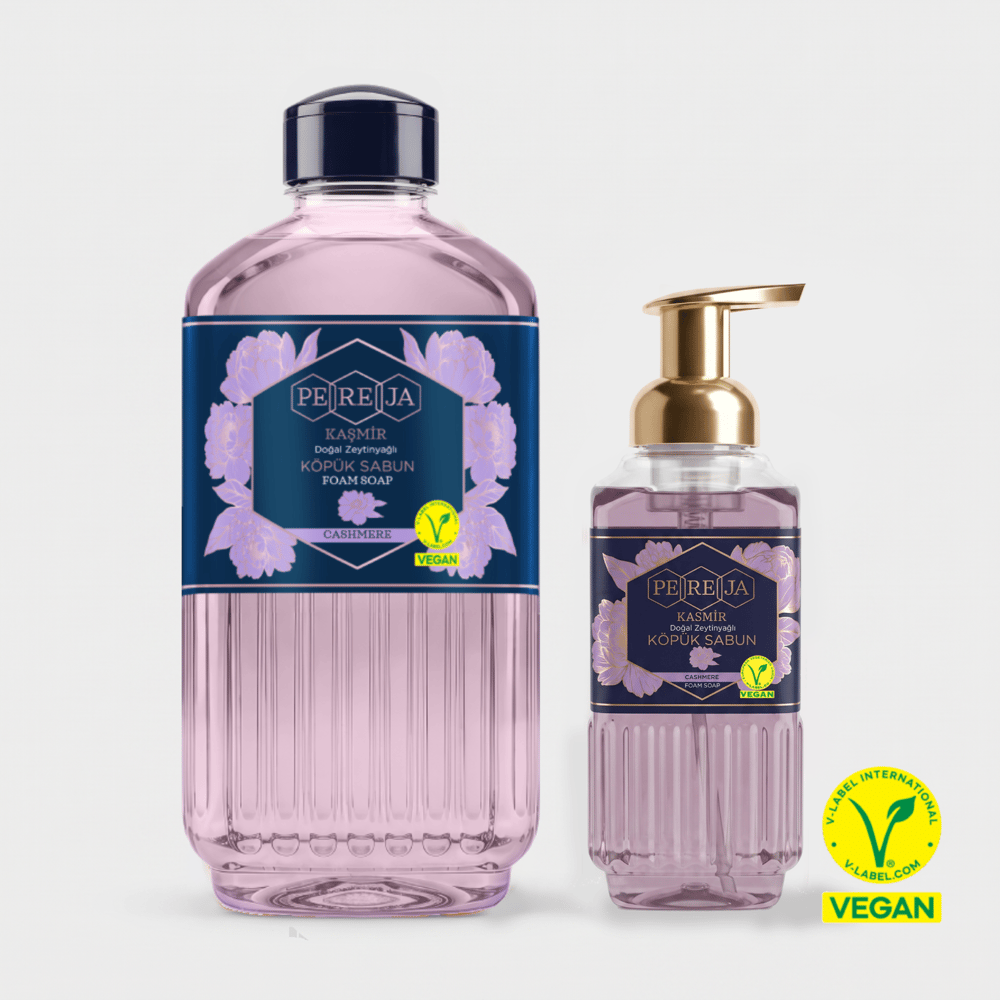 Pereja Kaşmir Doğal Zeytinyağlı Köpük Sabun 1000 ml + 500 ml Avantajlı Paket