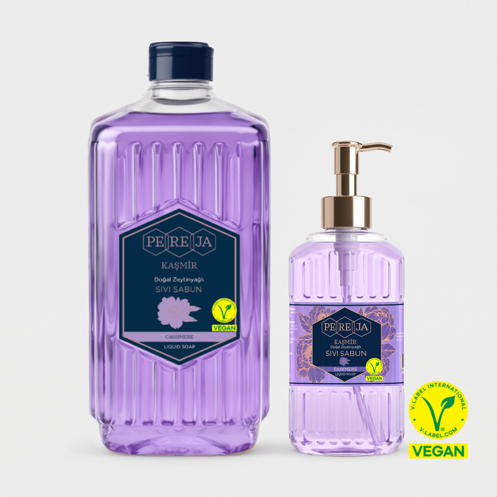 Pereja Kaşmir Doğal Zeytinyağlı Sıvı Sabun 1500 ml + 500 ml Avantajlı Paket