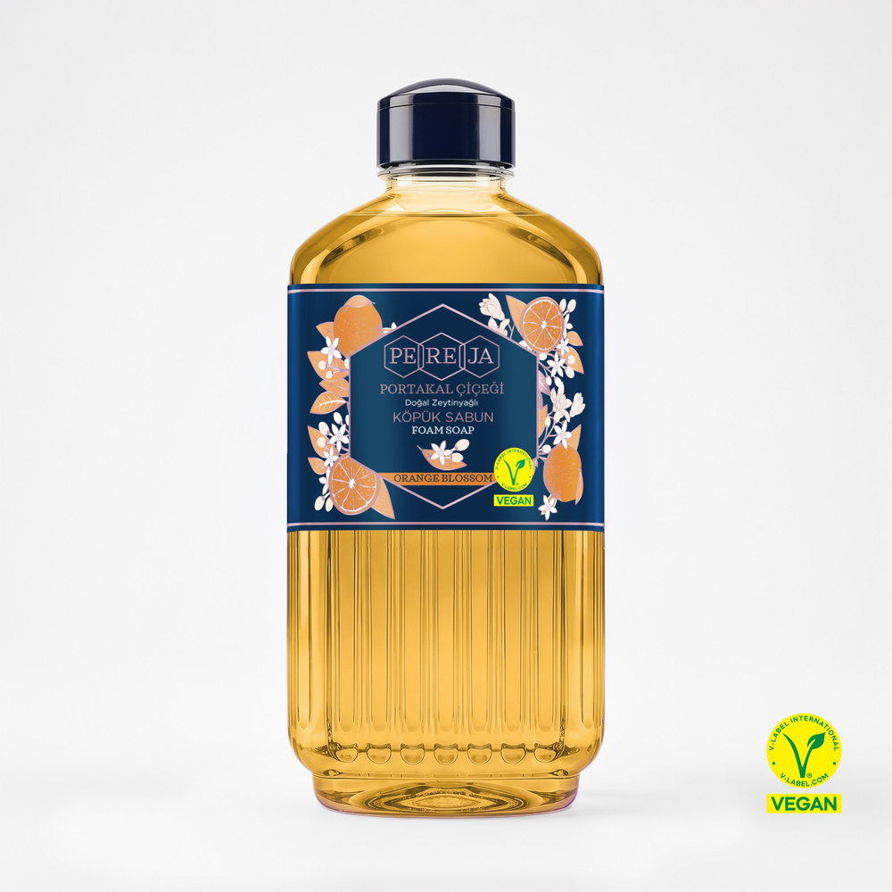 Pereja Portakal Çiçeği Doğal Zeytinyağlı Köpük Sabun 1000 ml