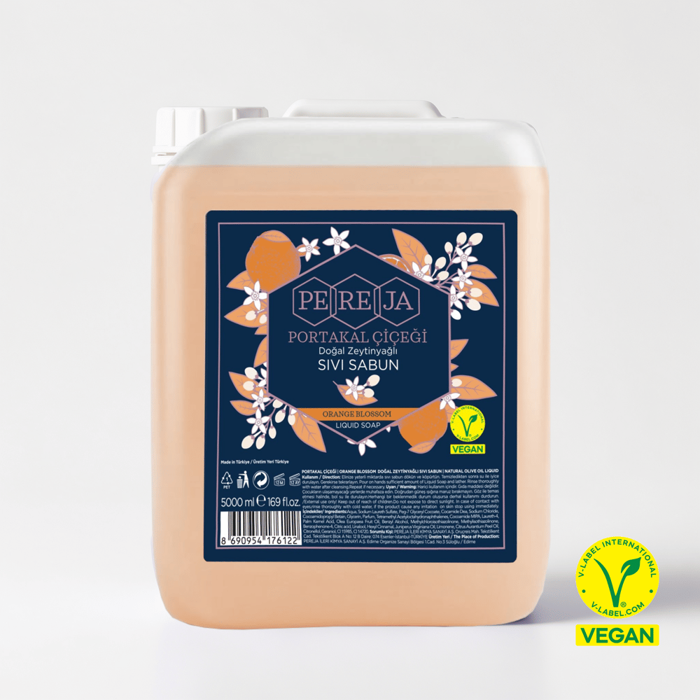 Pereja Portakal Çiçeği Doğal Zeytinyağlı Sıvı Sabun 5000 ml