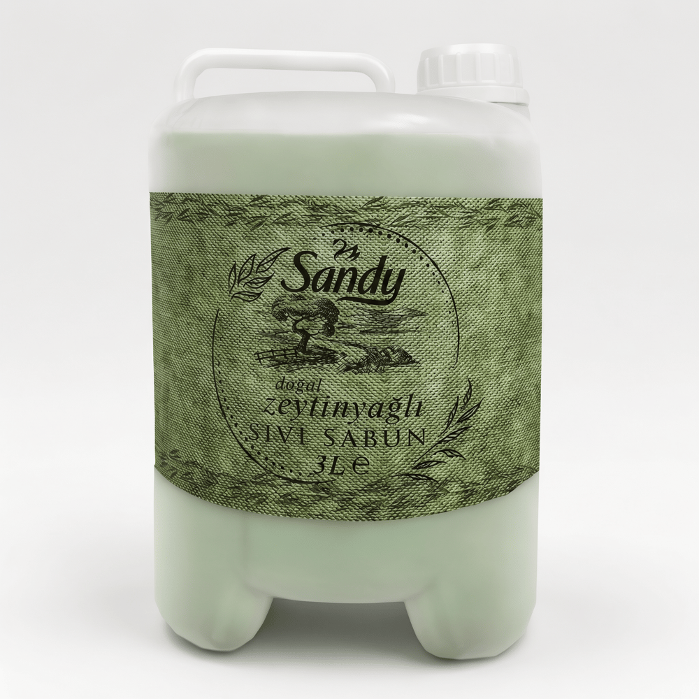 Sandy Doğal Zeytinyağlı Sıvı Sabun 3 Lt