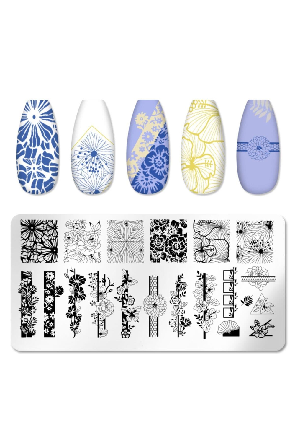 Nail Art Stampa Plakası, Stamper Desen Baskı Paleti