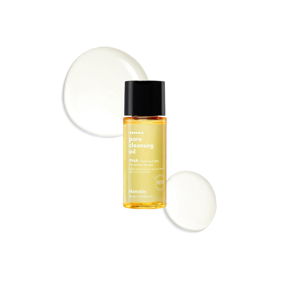 Hanskin Pore Cleansing Oil PHA-Hassas ve Toleranssız Ciltler/Gözenek ve Makyaj Temizleme Yağı Seyehat Boy [30ml]