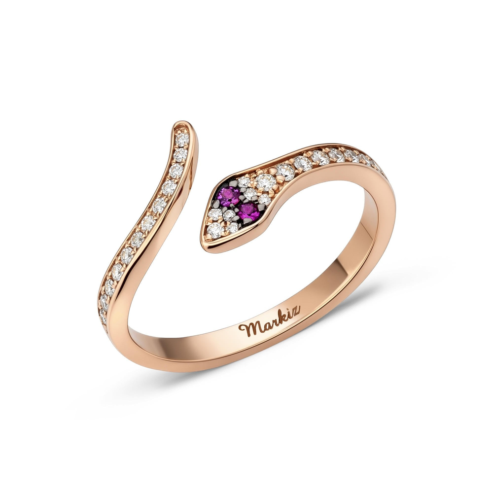 Snake Ring Pırlanta Yüzük