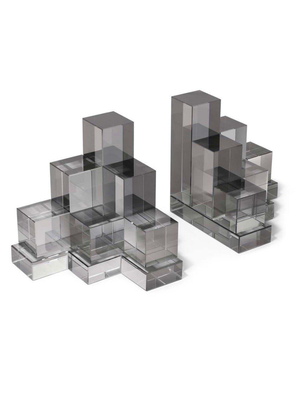 Abhika - Steps Geometrik Kitap Tutucu Gri