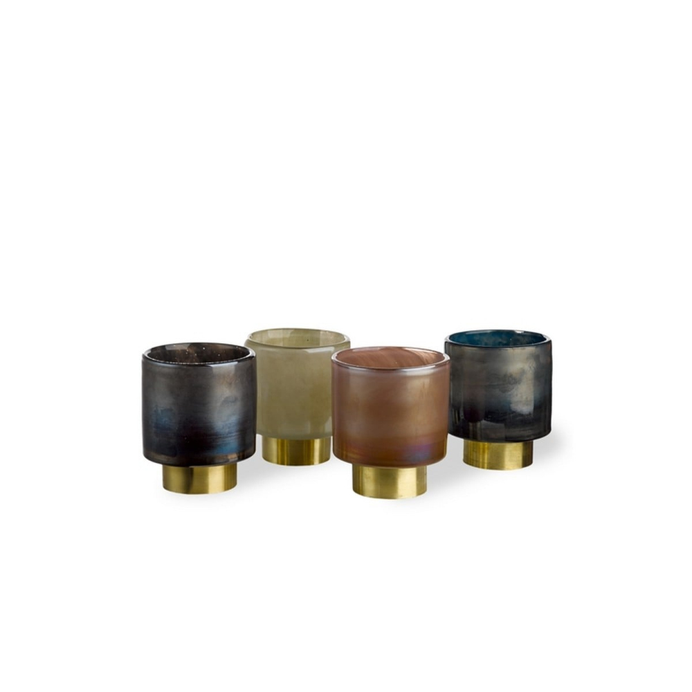 Candle Holder Belt Different Colours S Set 4