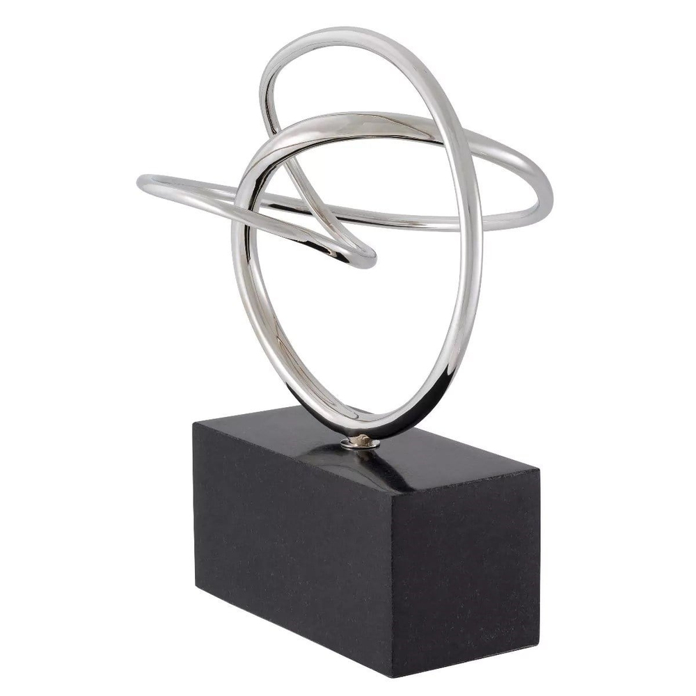 Object Frank Nickel Finish Granite Base
