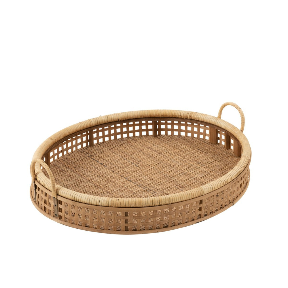 Tray Pick Rat/Bamboo Nat L (65X52X16cm) - 40962
