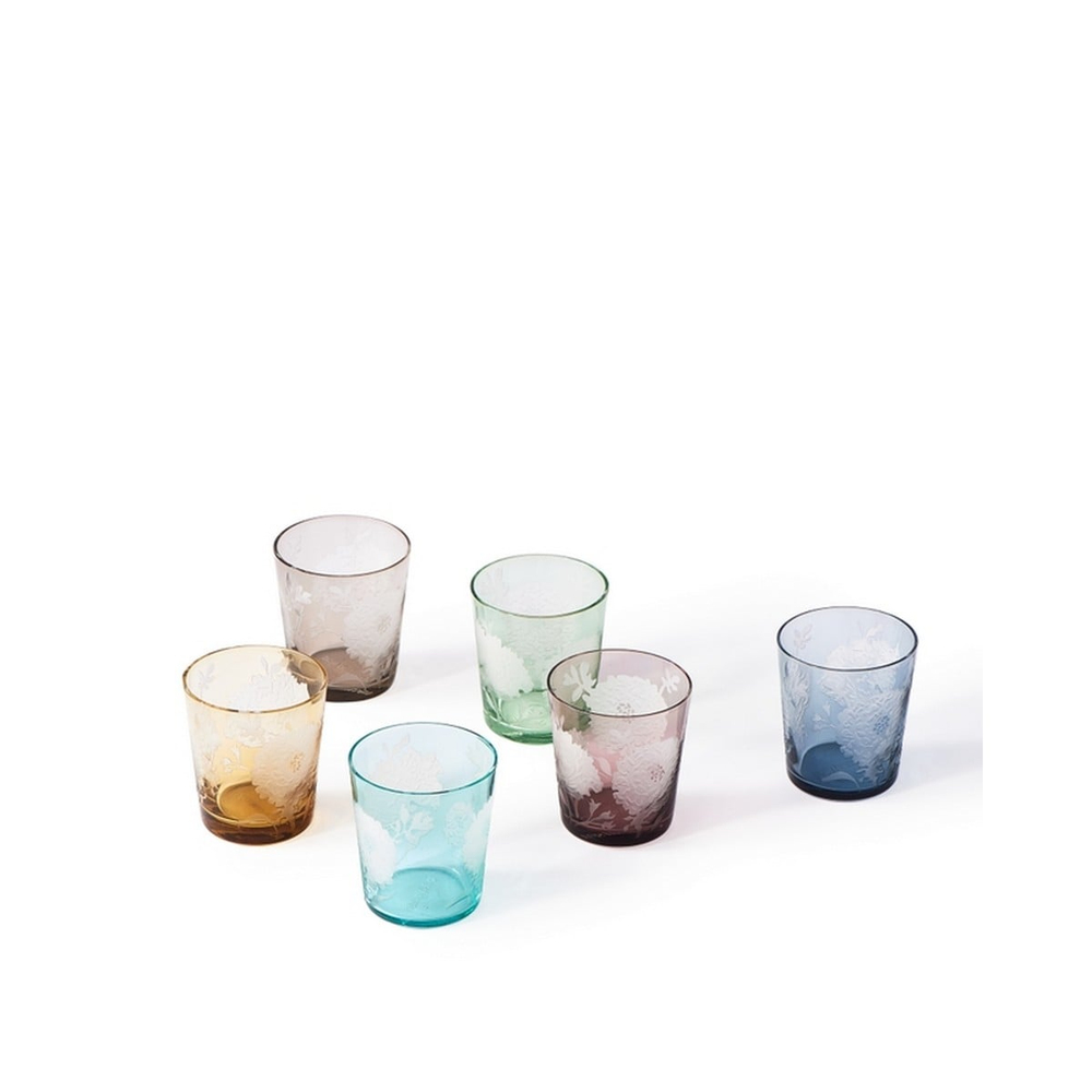 Tumbler Peony Multicolour Set 6