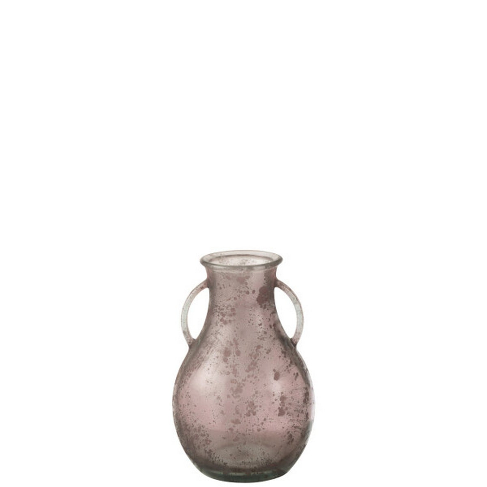 VASE BOTTLE + 2HAND GL ANT PK (21,5x21,5x32,5cm)