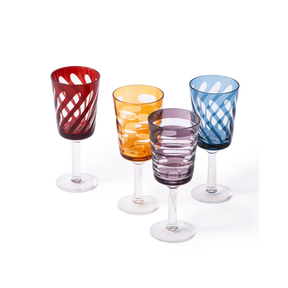 Wine Glass Tubular Set 4