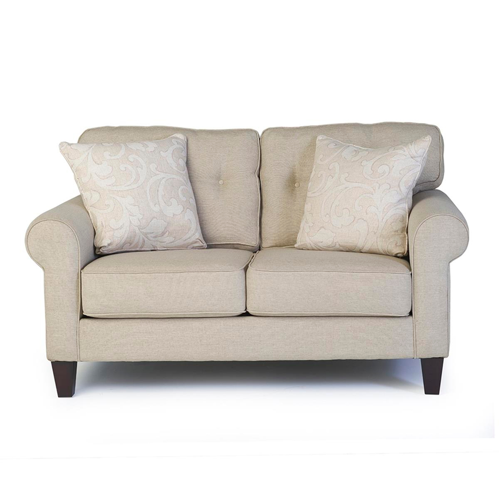 Bauhaus Linen Brahmin Snow 2-Seater Sofa