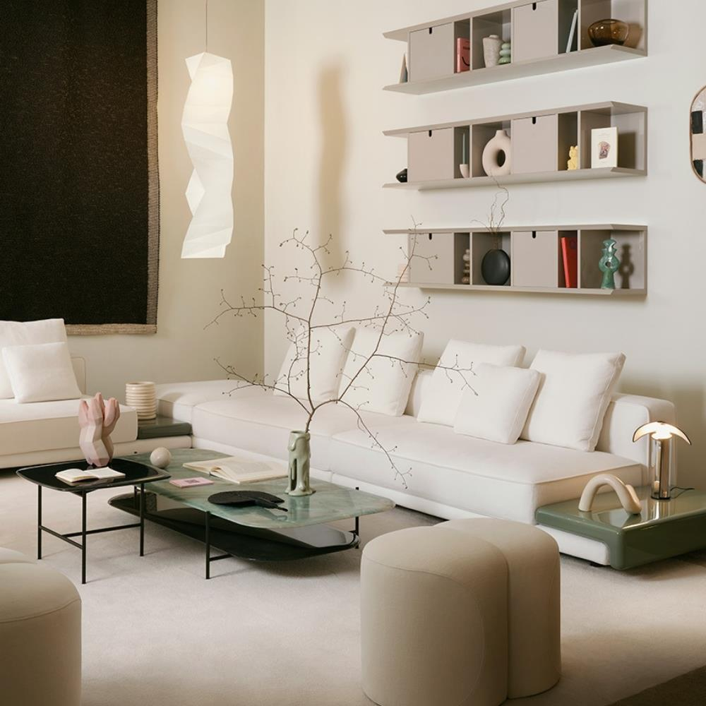 Meridiani Adrian Emerald Green Rectangular Coffee Table