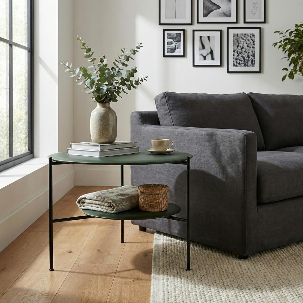 Meridiani Adrian Forest Round Coffee Table