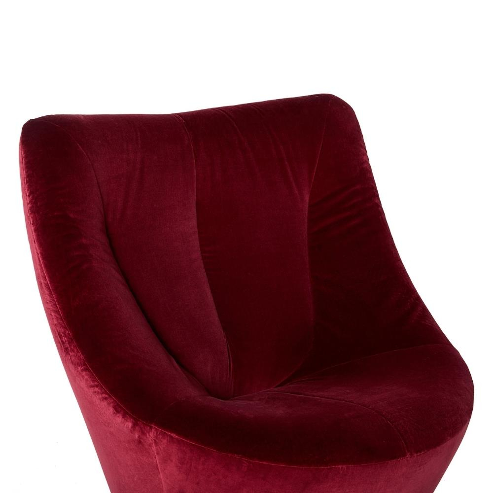 Ligne Roset Anda Burgundy High Back Armchair
