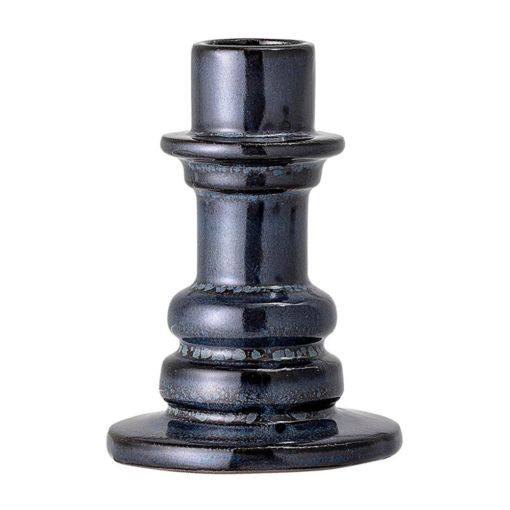 Bloomingville Ceramic Small Blue Candlestick