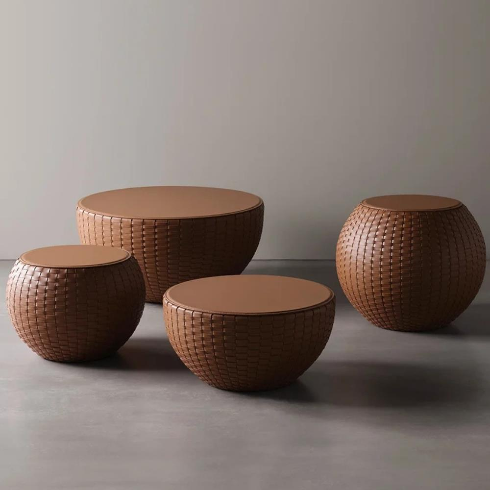 Meridiani Bongo Kuoio 55 Saddle Low Side Table