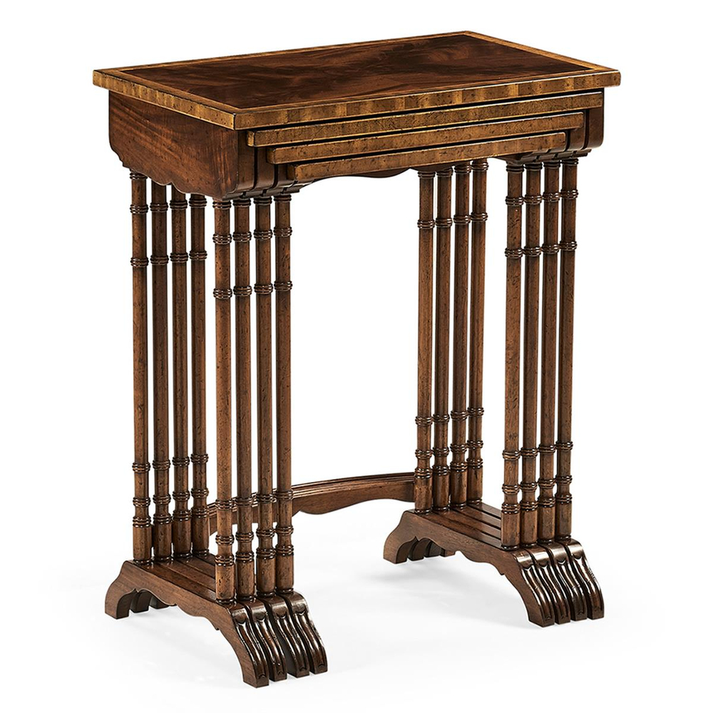 Jonathan Charles Buckingham Mahogany Nesting Tables