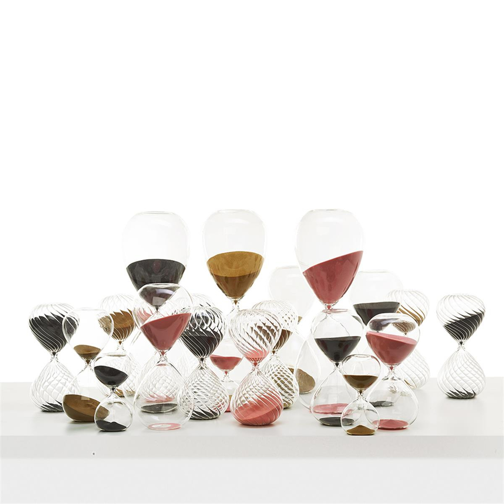 Pols Potten Glass Hourglass Black Small 30 Minutes