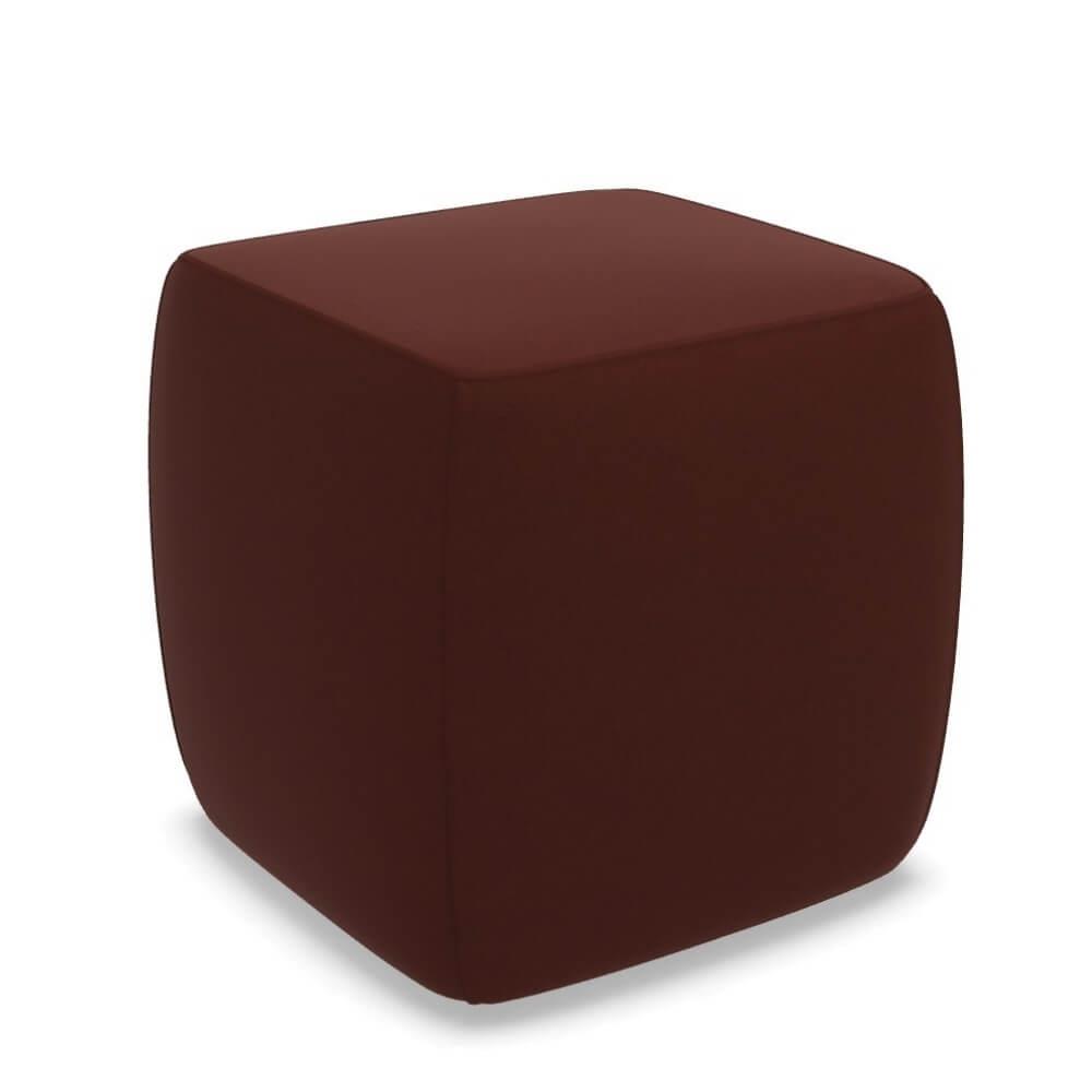 Meridiani Charlot Burgundy Square Pouf