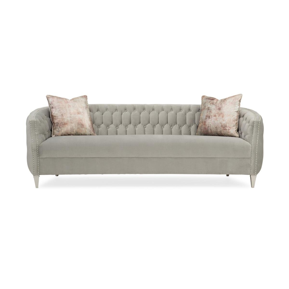 Caracole Classic Elegance Grey Three-Seater Sofa