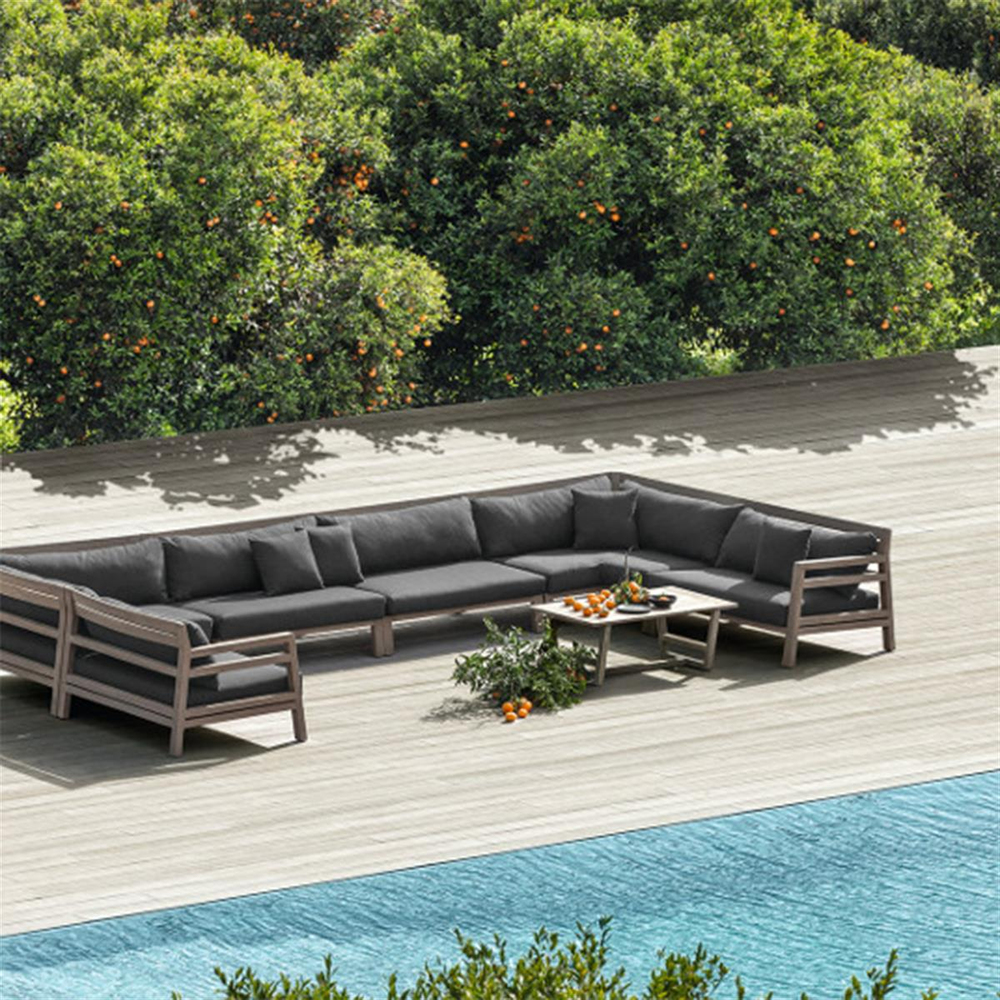 Ethimo Costes Pickled Teak Left Module