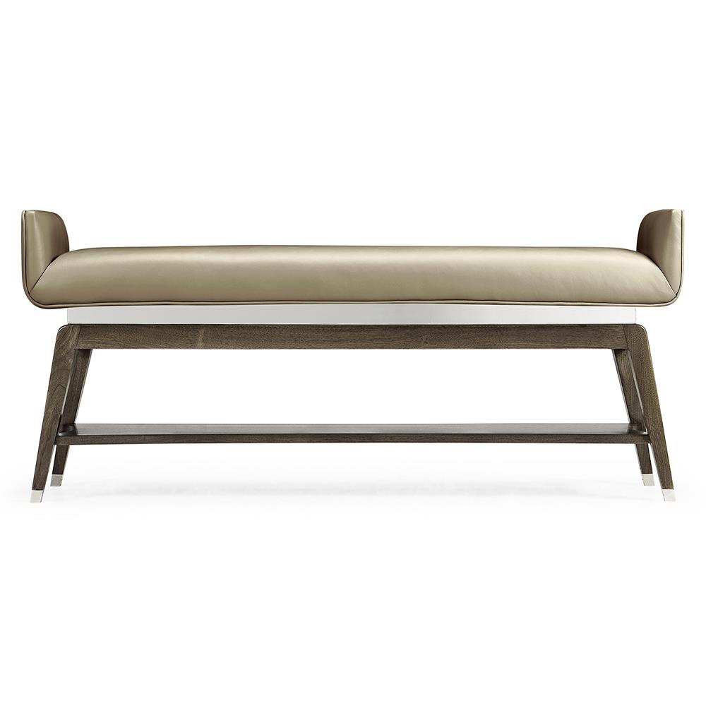 Jonathan Charles Gatsby Leather Bench