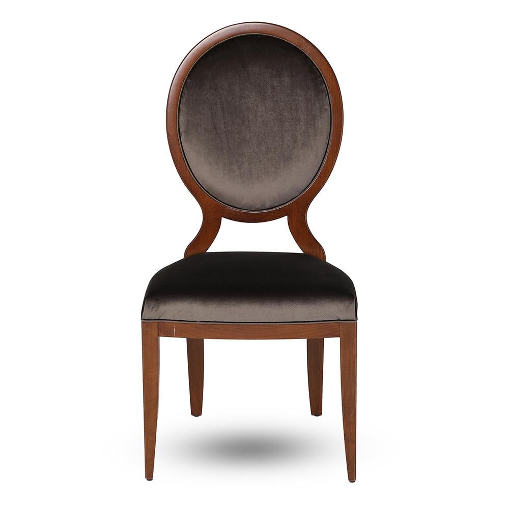 Selva Hugo Walnut Armless Chair