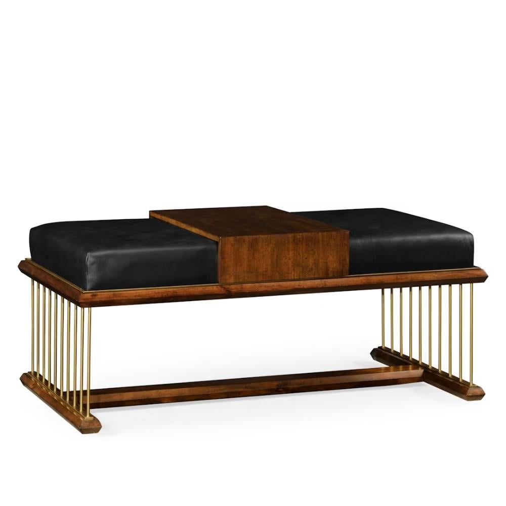 Jonathan Charles JC Modern Walnut Bench