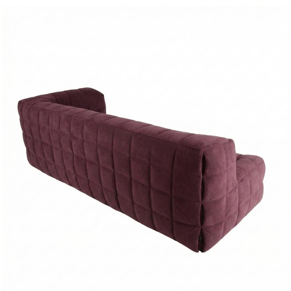 Ligne Roset Kashima Aubergine Large Left-Arm 3-Seater Sofa